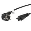 Lanberg CEE 7/7 (Mickey)->IEC 320 C5 tápkábel, 1,8 m, VDE, fekete