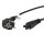 Lanberg CEE 7/7 (Mickey)->IEC 320 C5 tápkábel, 1,8 m, VDE, fekete