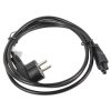 Lanberg CEE 7/7 (Mickey)->IEC 320 C5 tápkábel, 1,8 m, VDE, fekete
