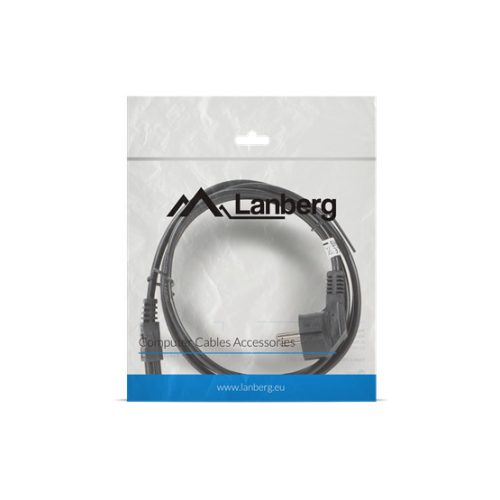 Lanberg CEE 7/7 (Mickey)->IEC 320 C5 tápkábel, 1,8 m, VDE, fekete