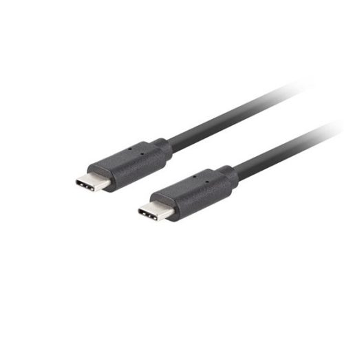 Lanberg USB-C (M/M) 3.1 Gen 2 kábel, 0,5 m, 10 Gb/s PD 100W fekete