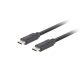 Lanberg USB-C (M/M) 3.1 Gen 2 kábel, 0,5 m, 10 Gb/s PD 100W fekete