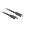 Lanberg USB-C (M/M) 3.1 Gen 2 kábel, 0,5 m, 10 Gb/s PD 100W fekete