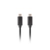 Lanberg USB-C (M/M) 3.1 Gen 2 kábel, 1,8 m, 10 Gb/s PD 100W fekete