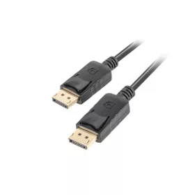   Lanberg displayport v1.2 kábel, M/M 19 PIN,  3 méter, 4K fekete