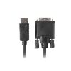 Lanberg KAB Lanberg Displayport male V1.2 - DVI-D male (24+1) dual link kábel - 1m - fekete