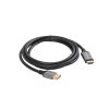 Lanberg DisplayPort (M)->HDMI (M) kábel 1,8 m, 4K, fekete-ezüst
