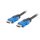 Lanberg HDMI (M/M) v2.0 kábel 20 m, 4K réz, fekete