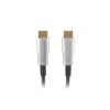 Lanberg HDMI (M/M) v2.0 kábel, 30 m, optikai, fekete, AOC