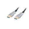 Lanberg HDMI (M/M) v2.0 kábel, 100 m, optikai, fekete, AOC