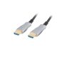 Lanberg HDMI (M/M) v2.0 kábel, 100 m, optikai, fekete, AOC