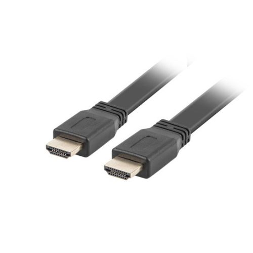 Lanberg KAB Lanberg HDMI M/M 4K lapos kábel - 1.8m - fekete