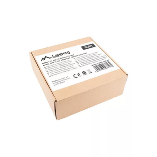 Lanberg HDMI v2.1 M/M 8K@60Hz DSC használatával, összekötő AOC kábel - 80 méter