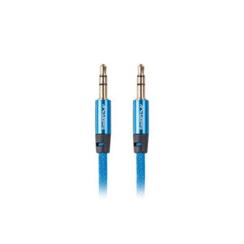 Lanberg minijack 3,5 mm (M/M) 3 pólusú kábel, 2 m, kék