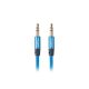 Lanberg minijack 3,5 mm (M/M) 3 pólusú kábel, 2 m, kék