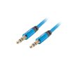 Lanberg minijack 3,5 mm (M/M) 3 pólusú kábel, 2 m, kék