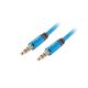 Lanberg minijack 3,5 mm (M/M) 3 pólusú kábel, 3 m, kék