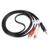 Lanberg minijack 3,5 mm (M) 3 pólus->2x RCA (cinch) (M) kábel, 1,5 m