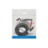 Lanberg minijack 3,5 mm (M) 3 pólus->2x RCA (cinch) (M) kábel, 2 m