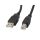 Lanberg USB-A (M)->USB-B (M) 2.0 kábel, 5 m, fekete