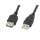 Lanberg USB-A (M/F) 2.0 kábel, 1,8 m, fekete