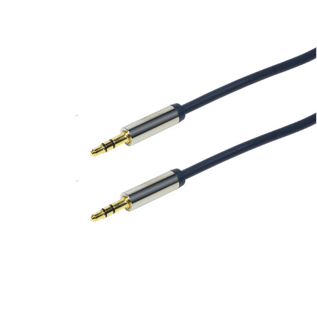 LogiLink Jack stereo 3,5mm M/M audio kábel 1m kék