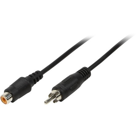 LogiLink RCA -> RCA M/F audio kábel hosszabbító 10m fekete