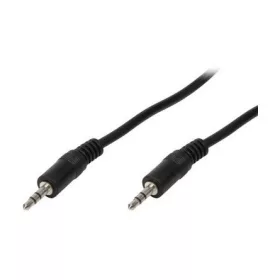   LogiLink Jack stereo 3,5mm (3pin) -> Jack stereo 3,5mm (3pin) M/M audio kábel 10m fekete