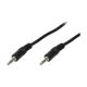 LogiLink Jack stereo 3,5mm (3pin) -> Jack stereo 3,5mm (3pin) M/M audio kábel 10m fekete