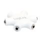 LogiLink 5-portos audio splitter fehér