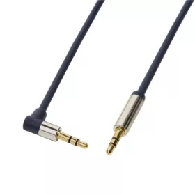   LogiLink Jack stereo 3,5mm M/M audio kábel 3m kék egyenes/90%