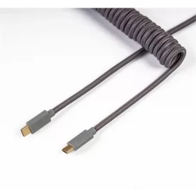   Keychron Coiled Aviator USB-C M/M adatkábel 0.9m szürke (+USB-C - USB-A adapter)