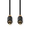 Nedis CABW24170AT20 digitális koax kábel, 2 x aranyozott RCA, hossz 2m