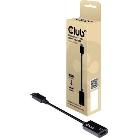 Club 3D ADA Club3D DisplayPort 1.4 to HDMI 2.0b HDR Active adapter