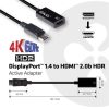 Club 3D ADA Club3D DisplayPort 1.4 to HDMI 2.0b HDR Active adapter