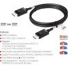 Club 3D ADA Club3D DisplayPort 2.1 Bi-Directional VESA DP80 Certified Cable 4K120Hz, 8K60Hz or 10K30Hz M/M 1.2m