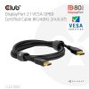 Club 3D Kábel - CAC-1094 (DisplayPort 2.1, 8K2420Hz, 2m, DP80, VESA tanúsítvány, M/M)