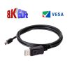 Club 3D KAB Club3D MiniDisplayPort to DisplayPort 1.4 HBR3 8K60Hz kábel M/M - 2m bidirectional