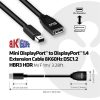 Club 3D ADA Club3D Mini DisplayPort to DisplayPort1.4 Extension Cable 8K60Hz DSC1.2 HBR3 HDR M/F 1m/3.28 ft