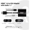 Club 3D ADA Club3D HDMI 1.4 to VGA Adapter with Audio M/F