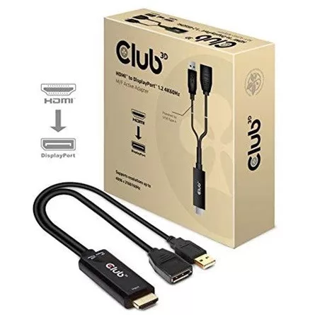 Club 3D KAB Club3D HDMI - DisplayPort 4K 60Hz M/F Active Adapter