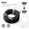 Club 3D Kábel - CAC-1392 (HDMI 2.1 Ultra High Speed, Hybrid AOC, 4K120Hz, 8K60Hz, 48Gbps, M/M, 30m)