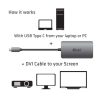 Club 3D ADA Club3D USB TYPE C TO DVI DUAL LINK SUPPORTS 4K30HZ RESOLUTIONS