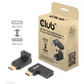   Club 3D ADA Club3D USB Type-C Gen2 Angled Adapter set of 2 up to 4K120Hz M/F