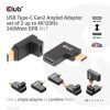 Club 3D ADA Club3D USB Type-C Gen2 Angled Adapter set of 2 up to 4K120Hz M/F