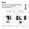 Club 3D ADA Club3D USB Type-C Gen2 Angled Adapter set of 2 up to 4K120Hz M/F