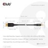 Club 3D KAB Club3D USB Type-C Cable to DP 2.1 Bi-Directional VESA DP80 Certified Cable M/M - 1m