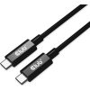 Club 3D KAB Club3D USB4 Gen3x2 Type-C Bi-Directional Cable 8K60Hz, Data 40Gbps, PD 240W(48V/5A) EPR M/M 2m