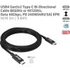 Club 3D KAB Club3D USB4 Gen3x2 Type-C Bi-Directional Cable 8K60Hz or 4K120Hz, Data 40Gbps, PD 240W(48V/5A) EPR M/M 3m