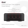 Club 3D HUB Club3D Travel Charger 240 Watt GaN technology, Four port USB Type-C, Power Delivery(PD) 3.1 and PPS Support